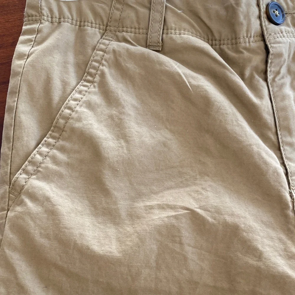 Old Navy Tan Pants with Red Plaid Lining - Boys 12
